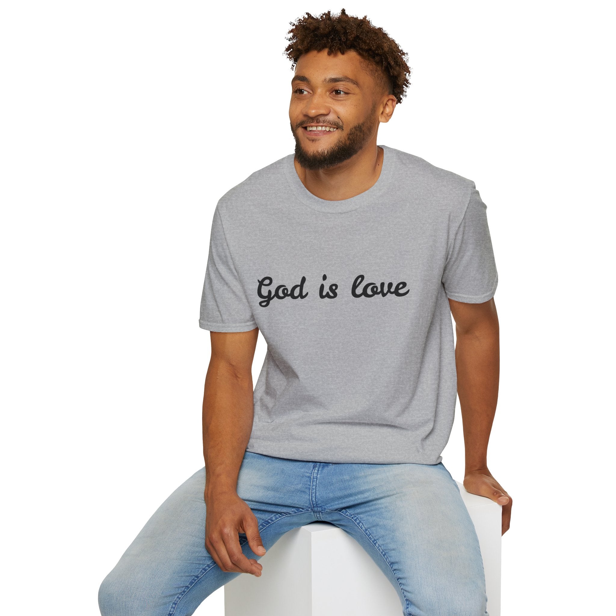 God is Love T-Shirt | Script Faith Christian Tee