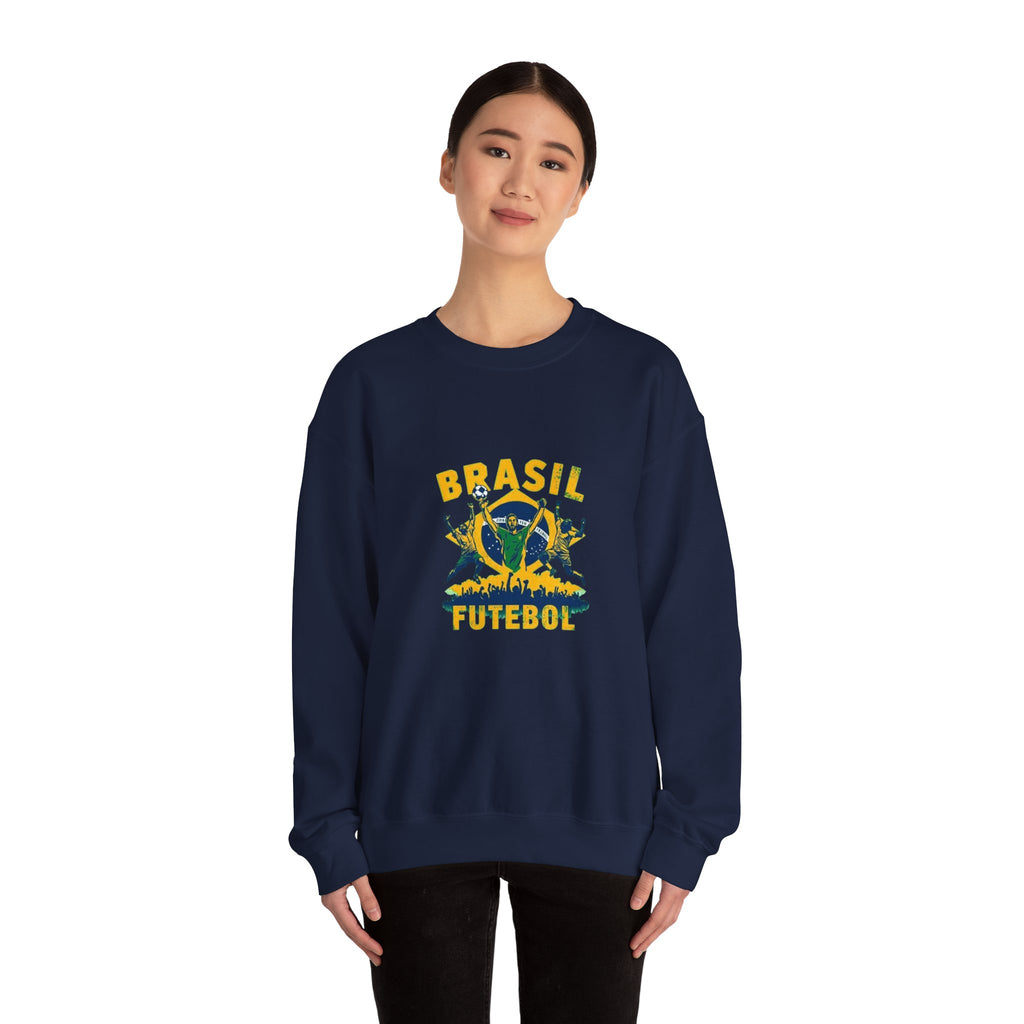 Brasil Futebol Crewneck Sweatshirt — Brazilian Soccer Graphic Pullover
