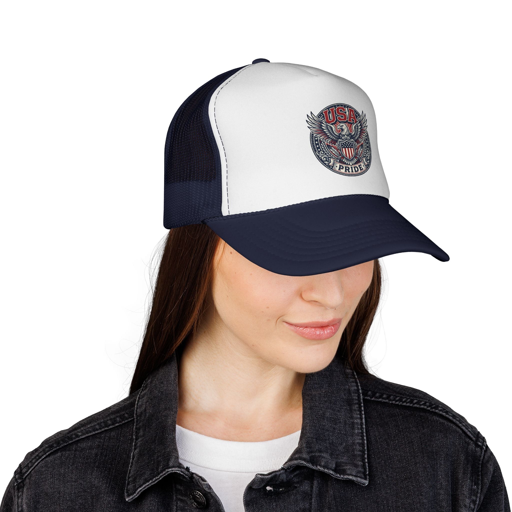 USA Pride Eagle Trucker Hat