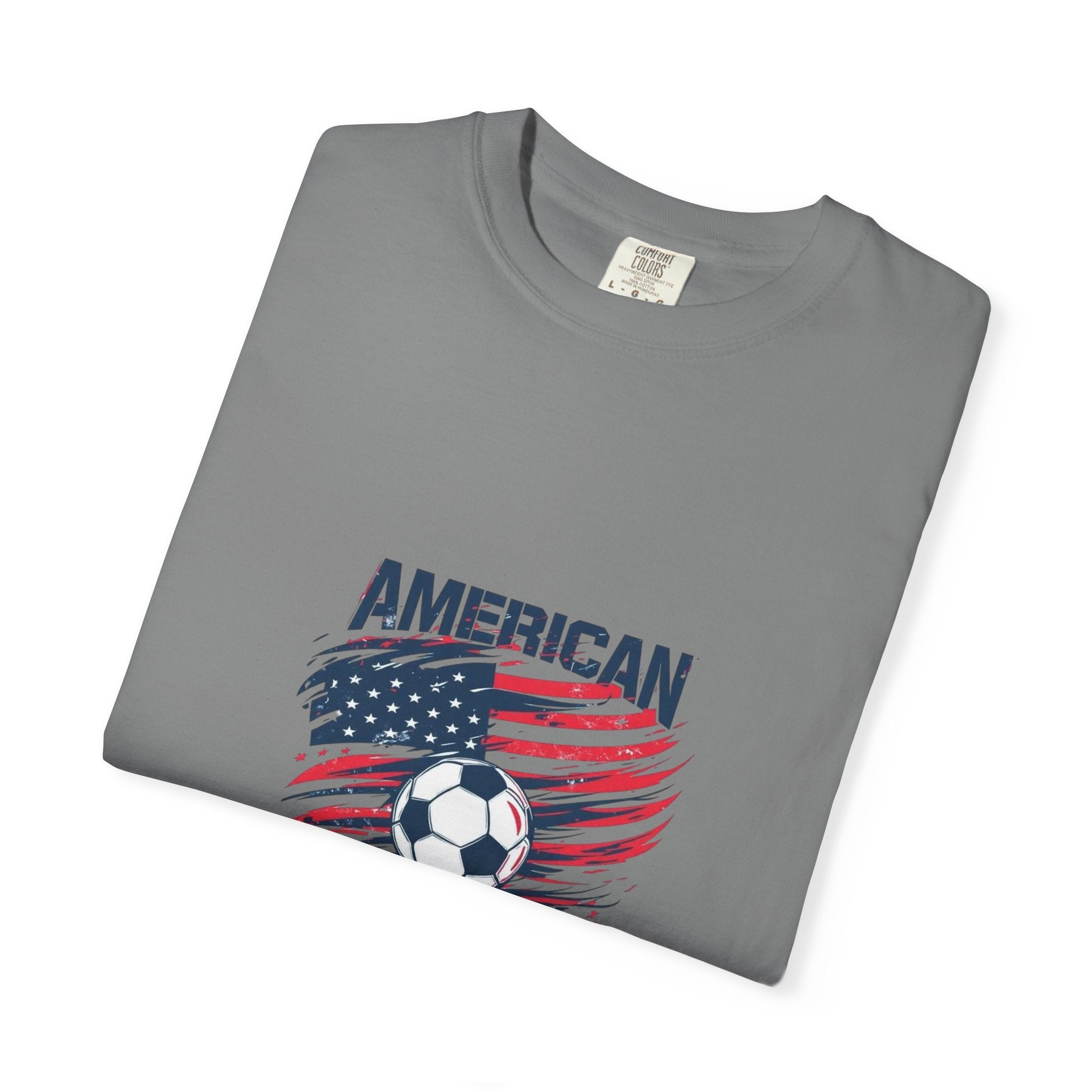 Soccer USA T-Shirt – "American" Flag & Soccer Ball Graphic