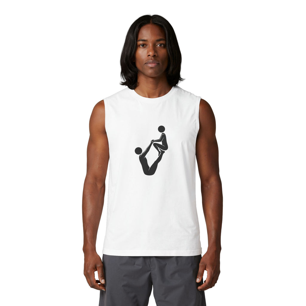 Acro Yoga Pose Muscle Tank — Partner Acrobatics Graphic Tank Top