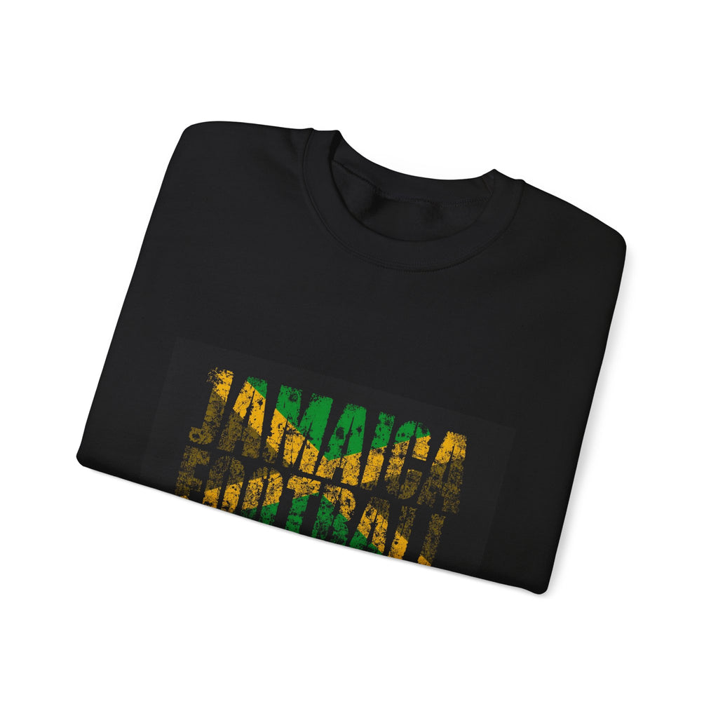 Crewneck Sweatshirt — Jamaican Flag Patterned DNA Graphic
