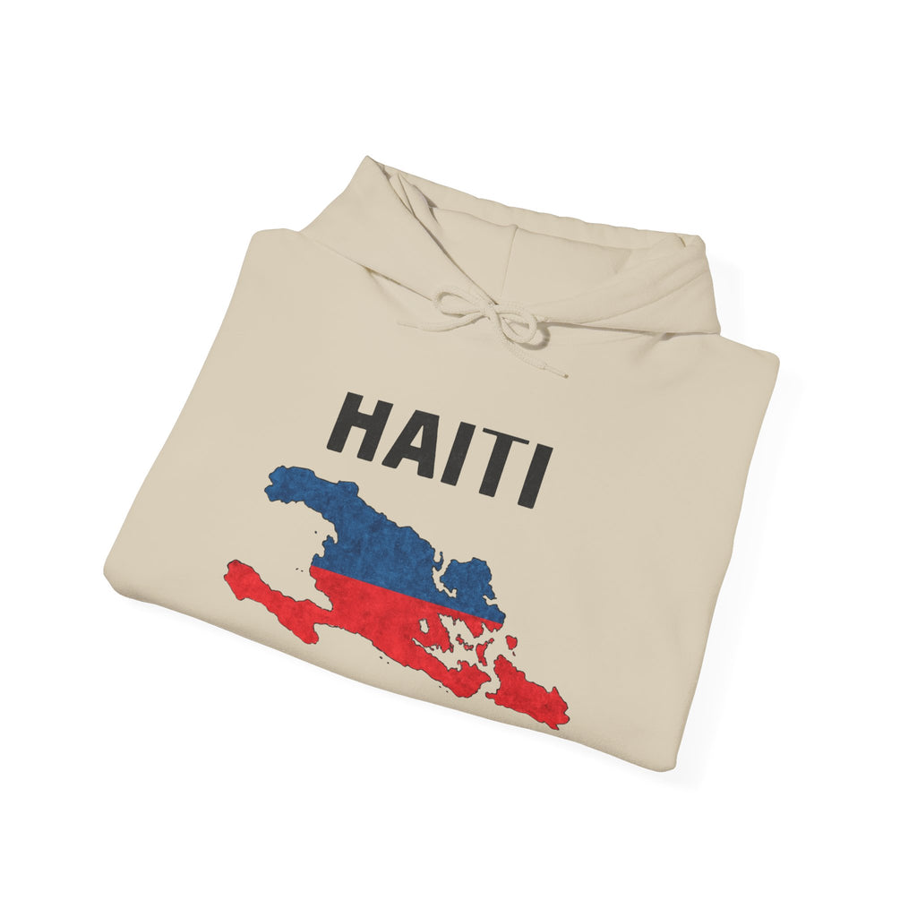 Haiti Map Hoodie – Patriotic Haiti Flag Map Sweatshirt