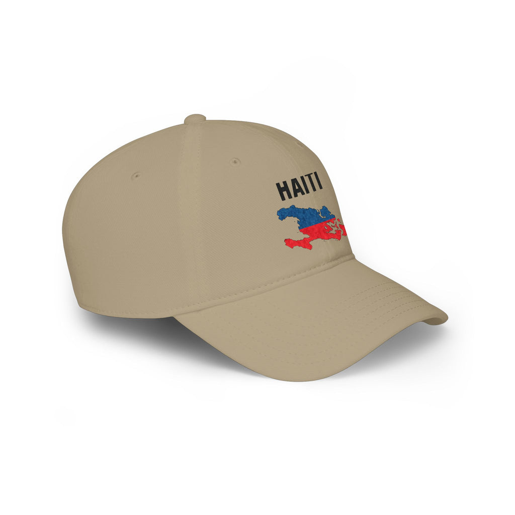 Haiti Flag Map Baseball Cap — Haitian Pride Low Profile Hat