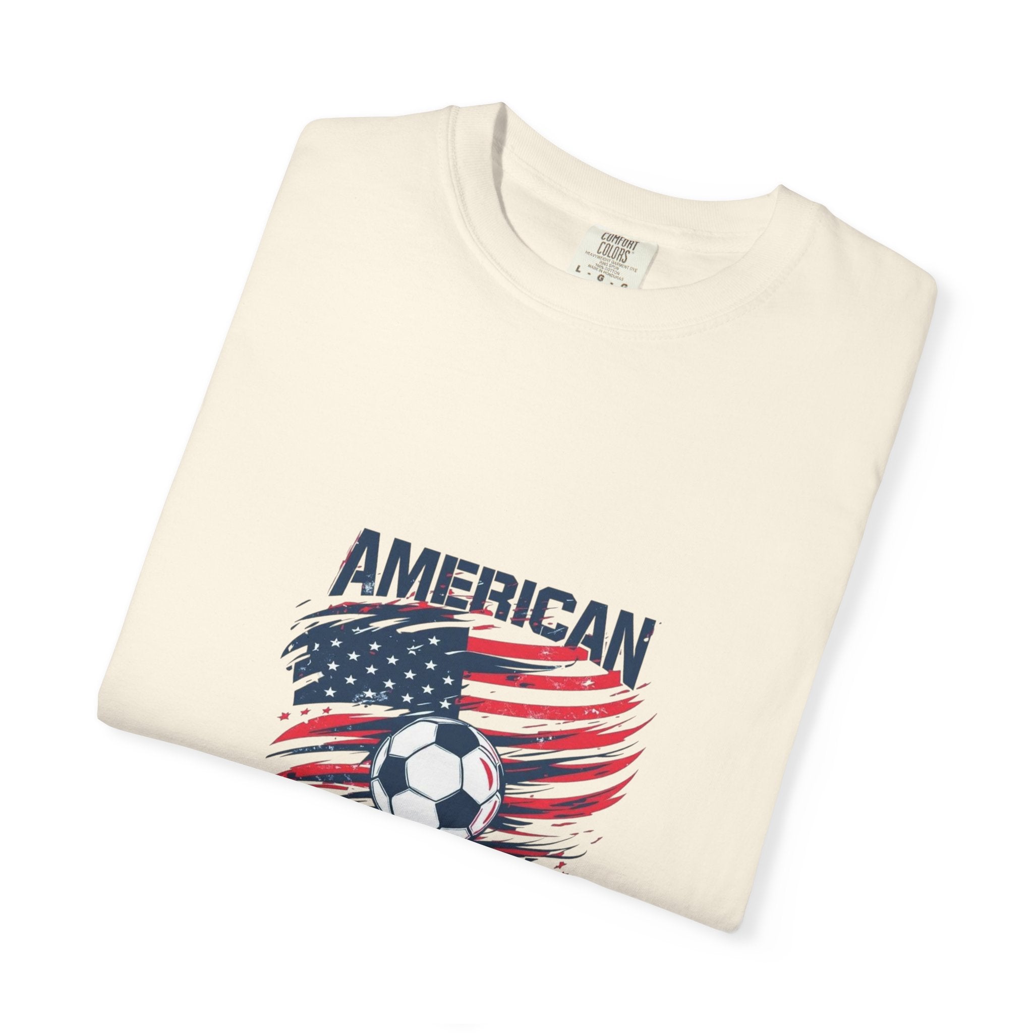 Soccer USA T-Shirt – "American" Flag & Soccer Ball Graphic