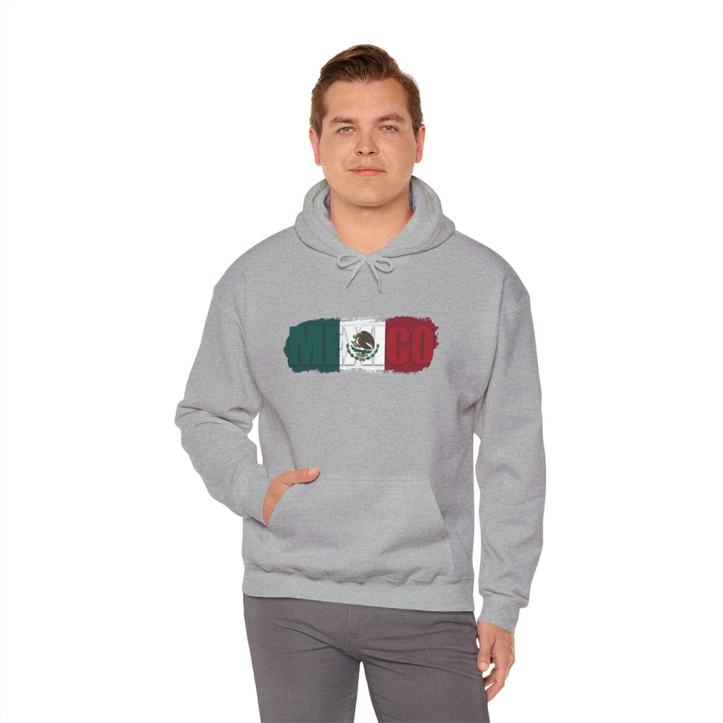 Mexico Flag Hoodie — Distressed Mexican Flag Graphic Pullover