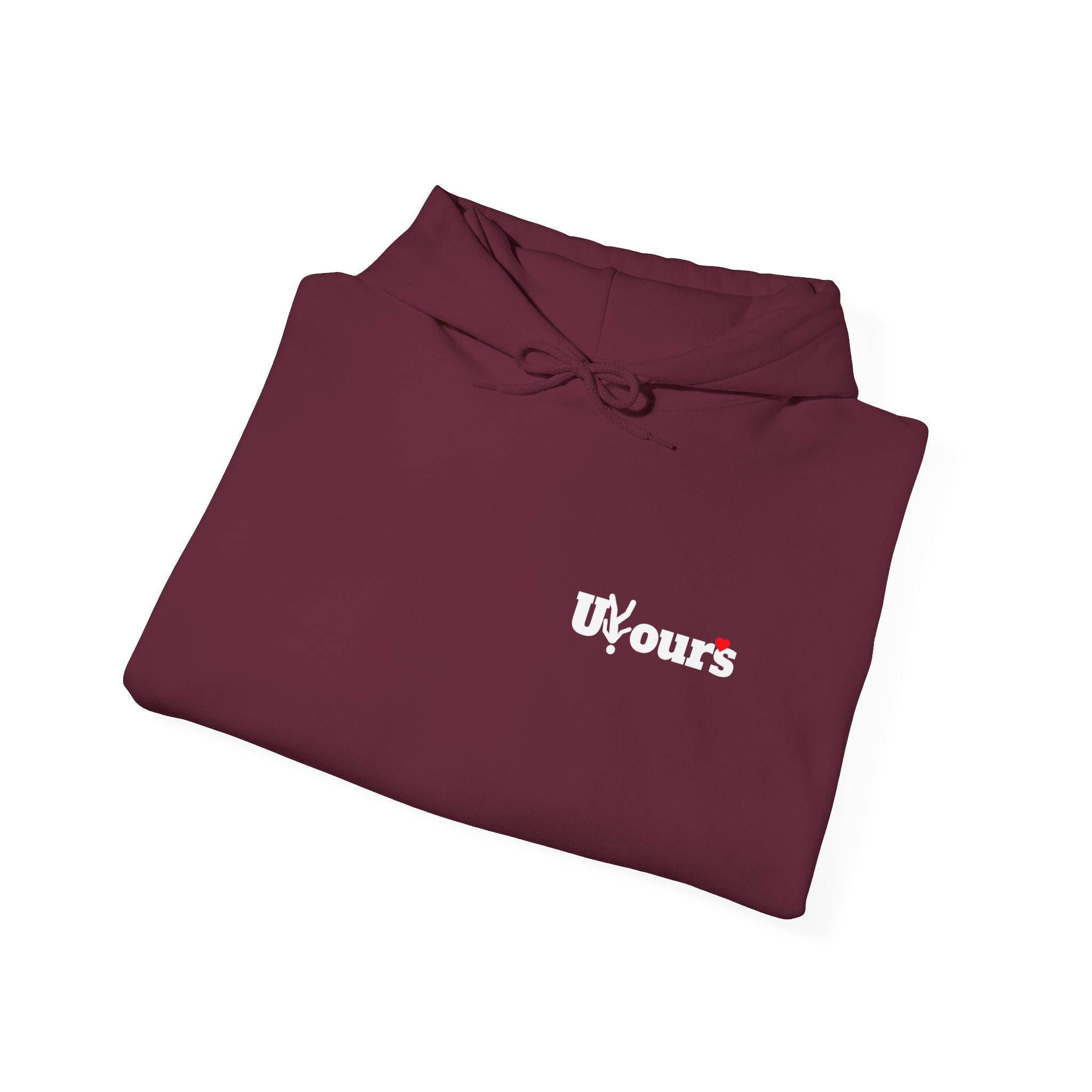Hoodie — 'Uours' Minimalist Black Pullover