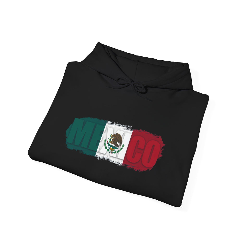 Mexico Flag Hoodie — Distressed Mexican Flag Graphic Pullover