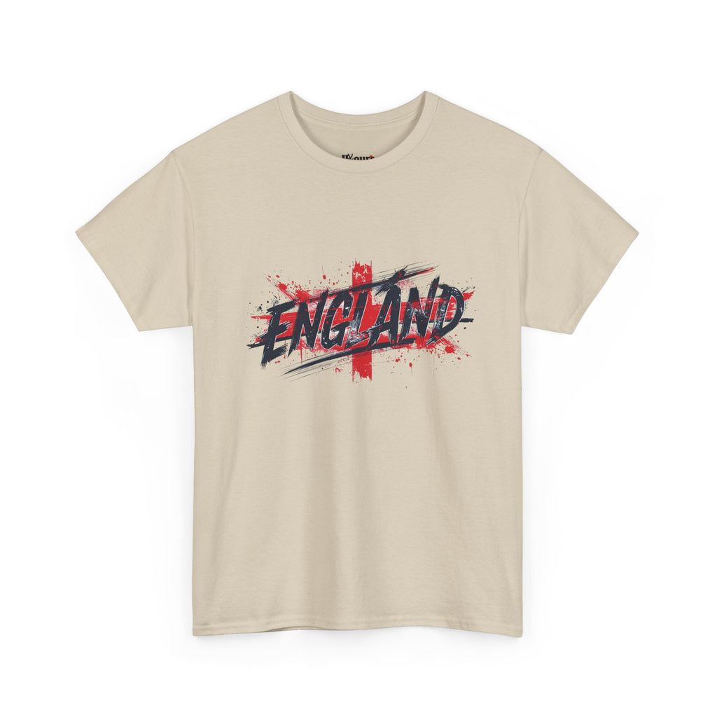 England Graphic T-Shirt — Grunge St. George Cross Football Fan Tee