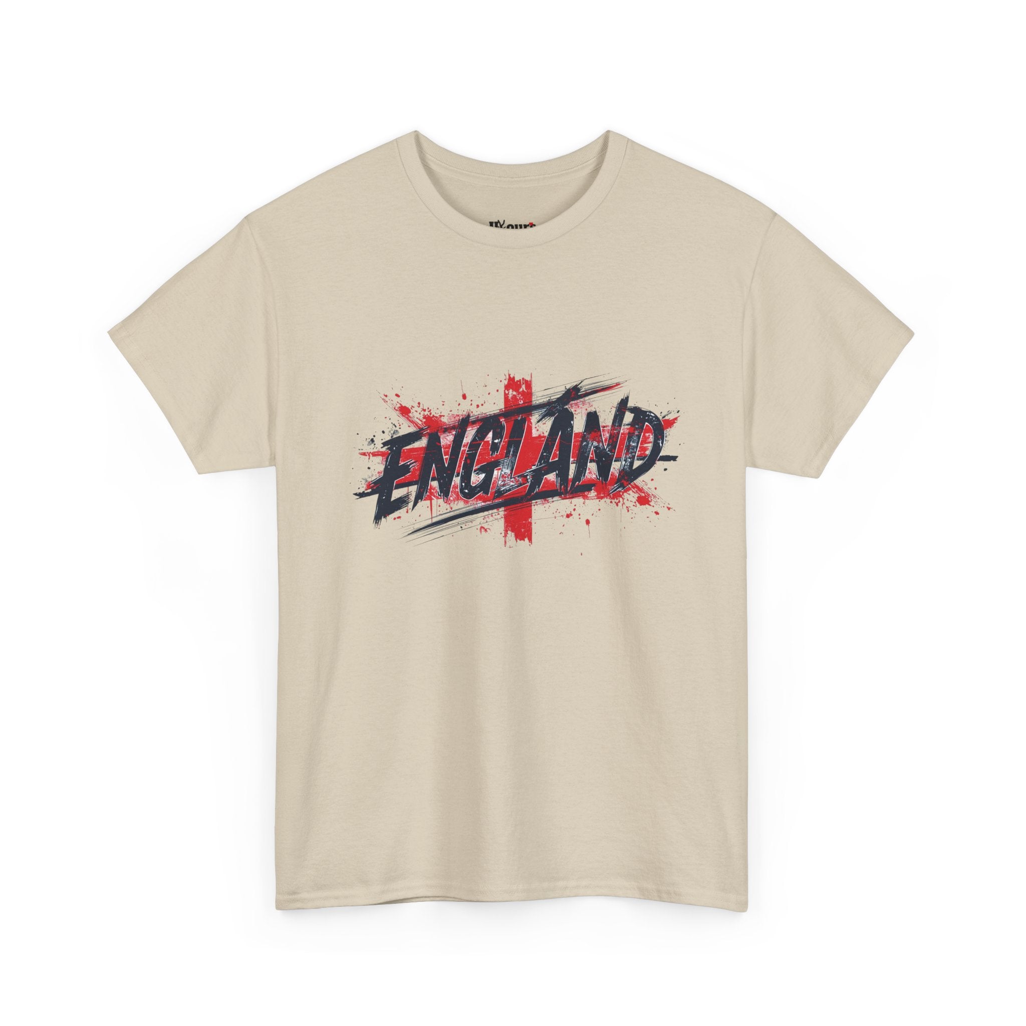 England Graphic T-Shirt — Grunge St. George Cross Football Fan Tee