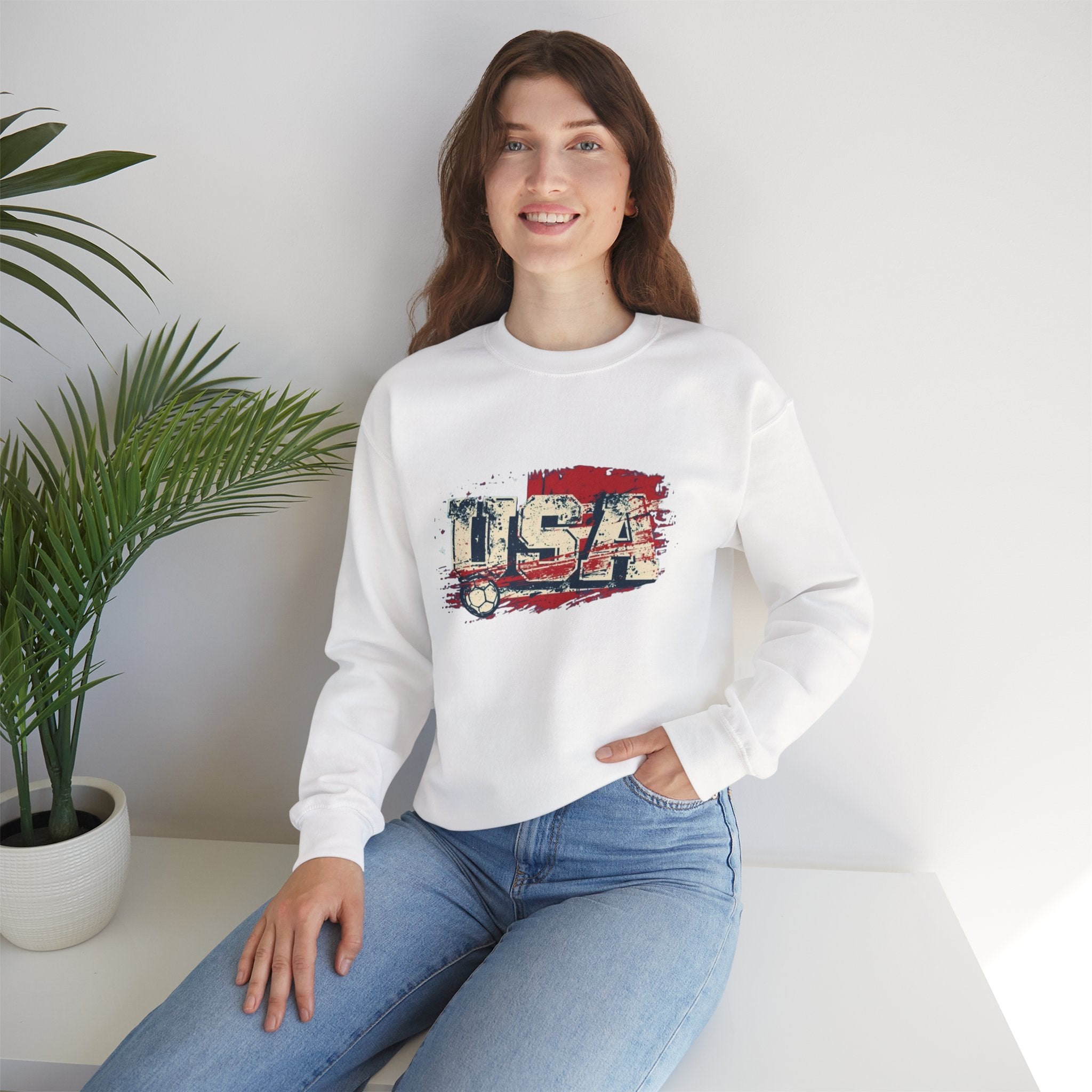 USA Soccer Crewneck Sweatshirt — Vintage American Soccer Pride