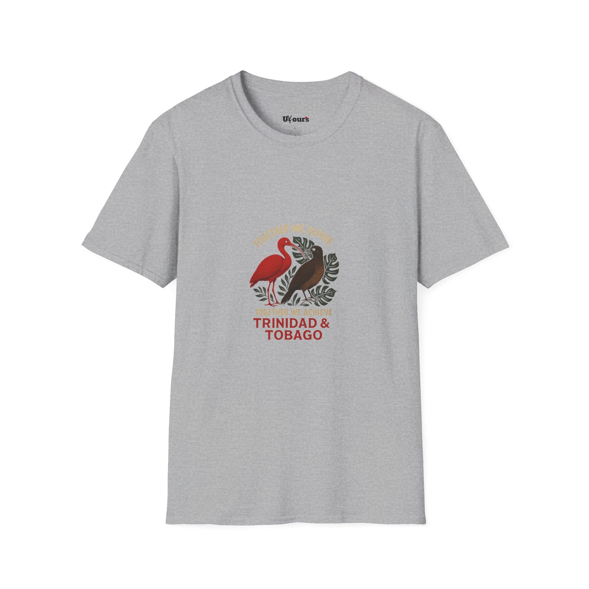 Trinidad & Tobago Floral Flamingo T-Shirt — Tropical Island Pride Graphic Tee