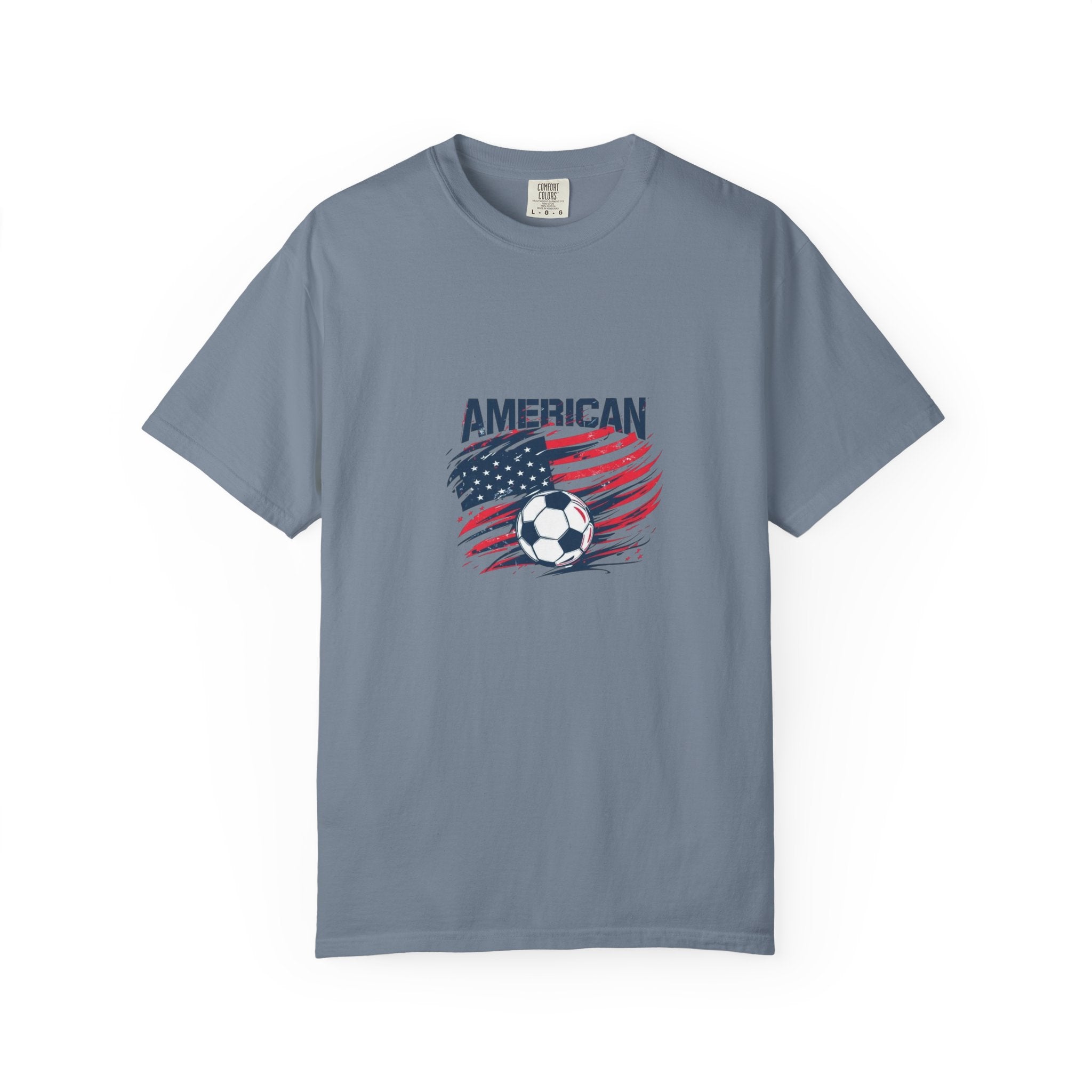 Soccer USA T-Shirt – "American" Flag & Soccer Ball Graphic