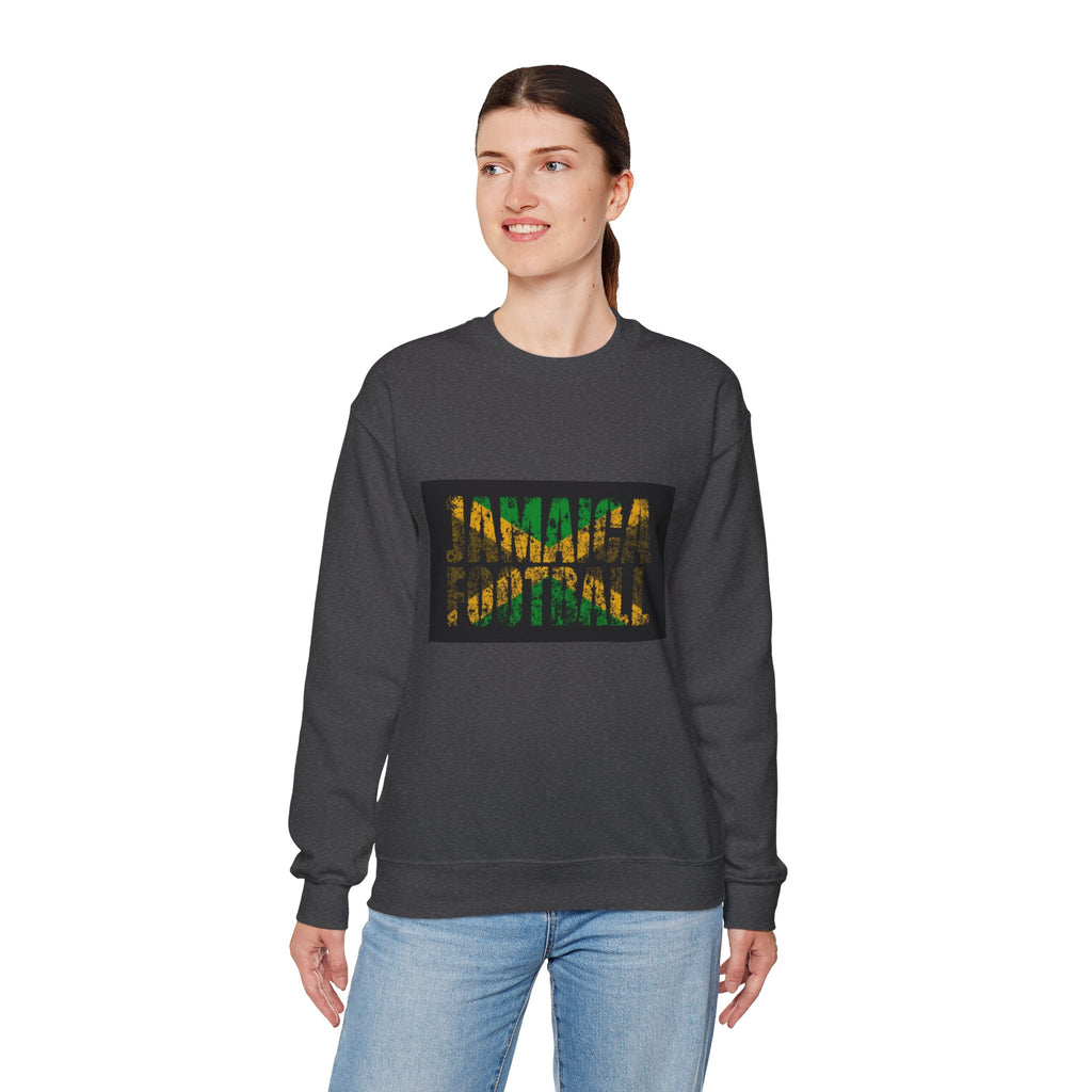 Crewneck Sweatshirt — Jamaican Flag Patterned DNA Graphic