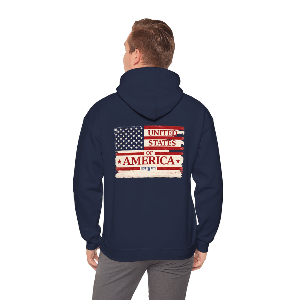 United States of America flag Hoodie | Vintage American flag sweatshirt
