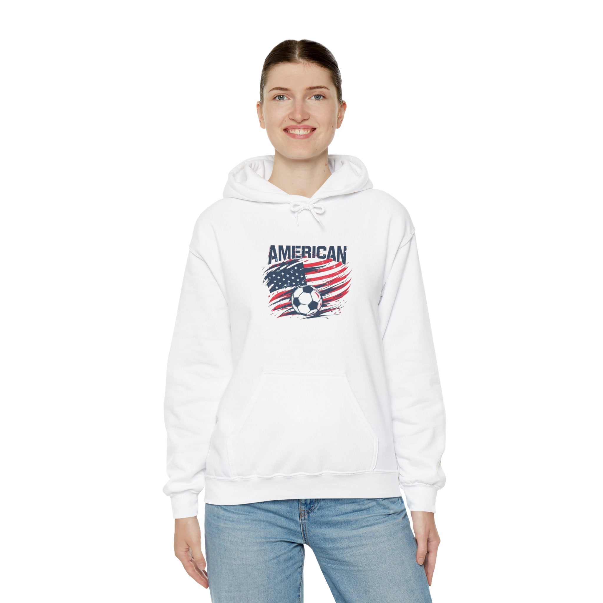 American Flag Soccer Hoodie — USA Soccer Team Pullover