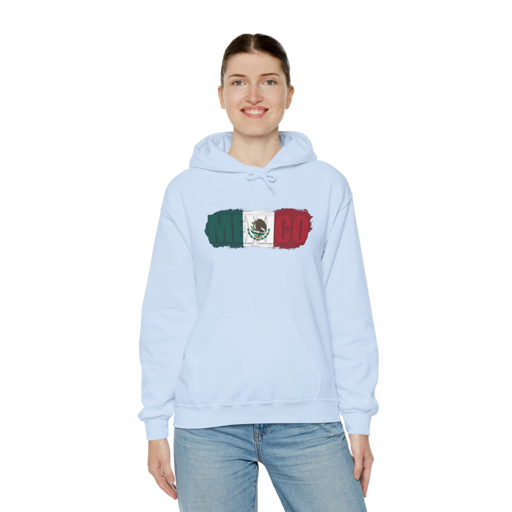 Mexico Flag Hoodie — Distressed Mexican Flag Graphic Pullover
