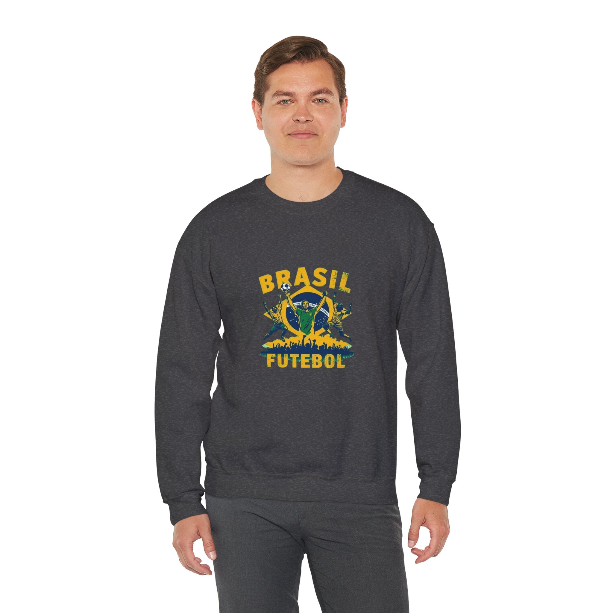 Brasil Futebol Crewneck Sweatshirt — Brazilian Soccer Graphic Pullover