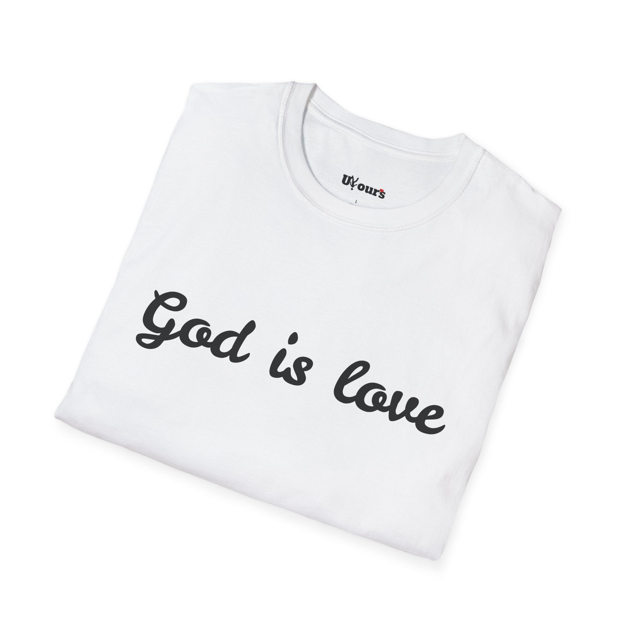 God is Love T-Shirt | Script Faith Christian Tee