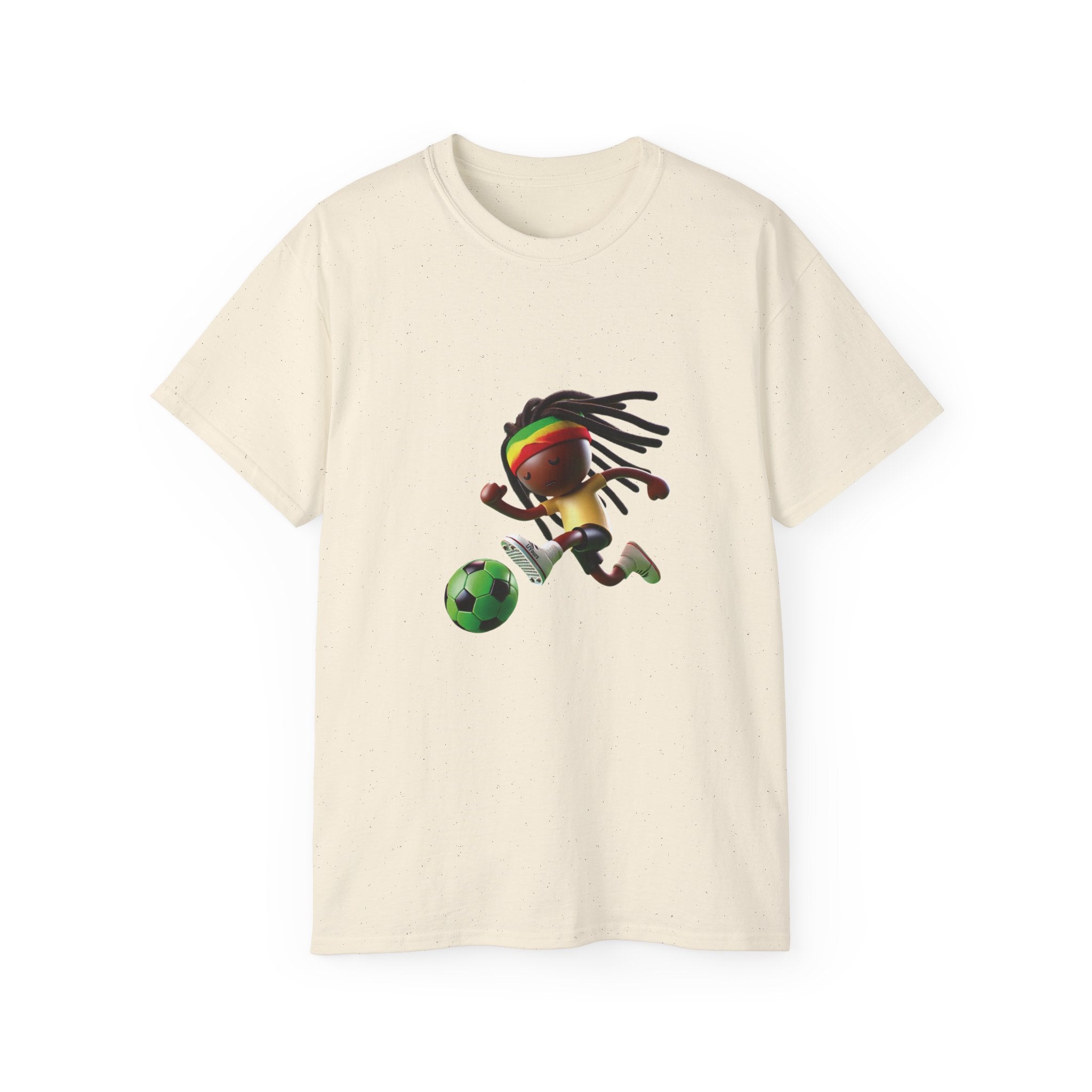Unisex Ultra Cotton Tee Dread Soccer Player Irie
