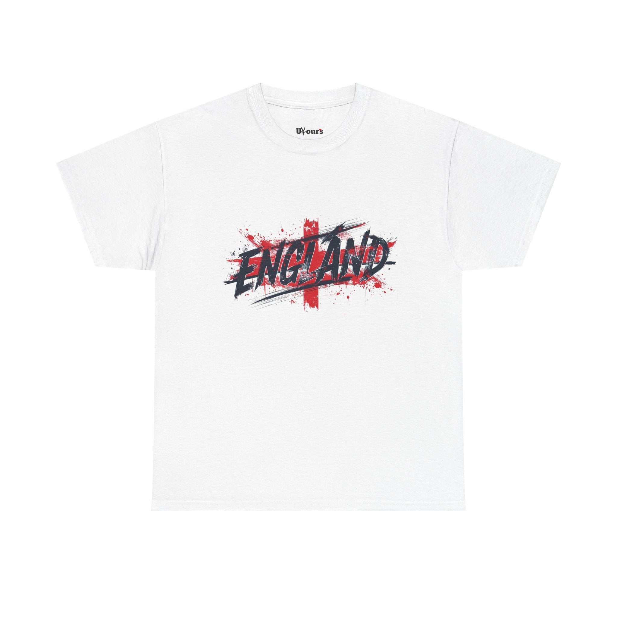 England Graphic T-Shirt — Grunge St. George Cross Football Fan Tee