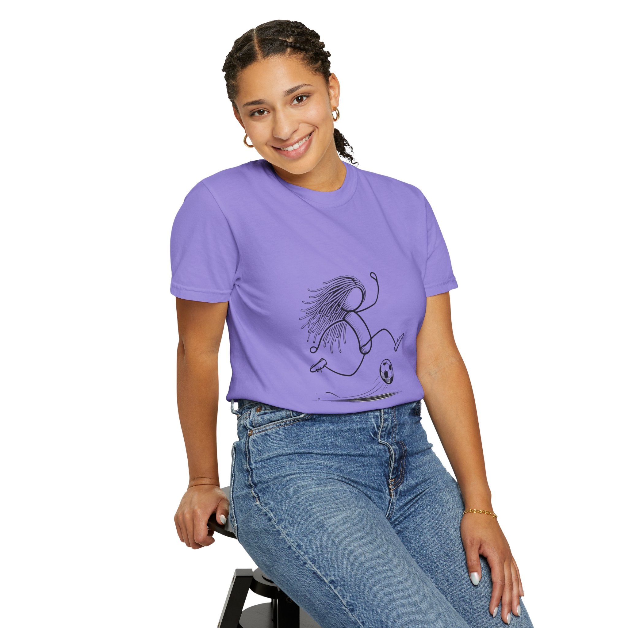 Soccer Girl Sketch T-Shirt