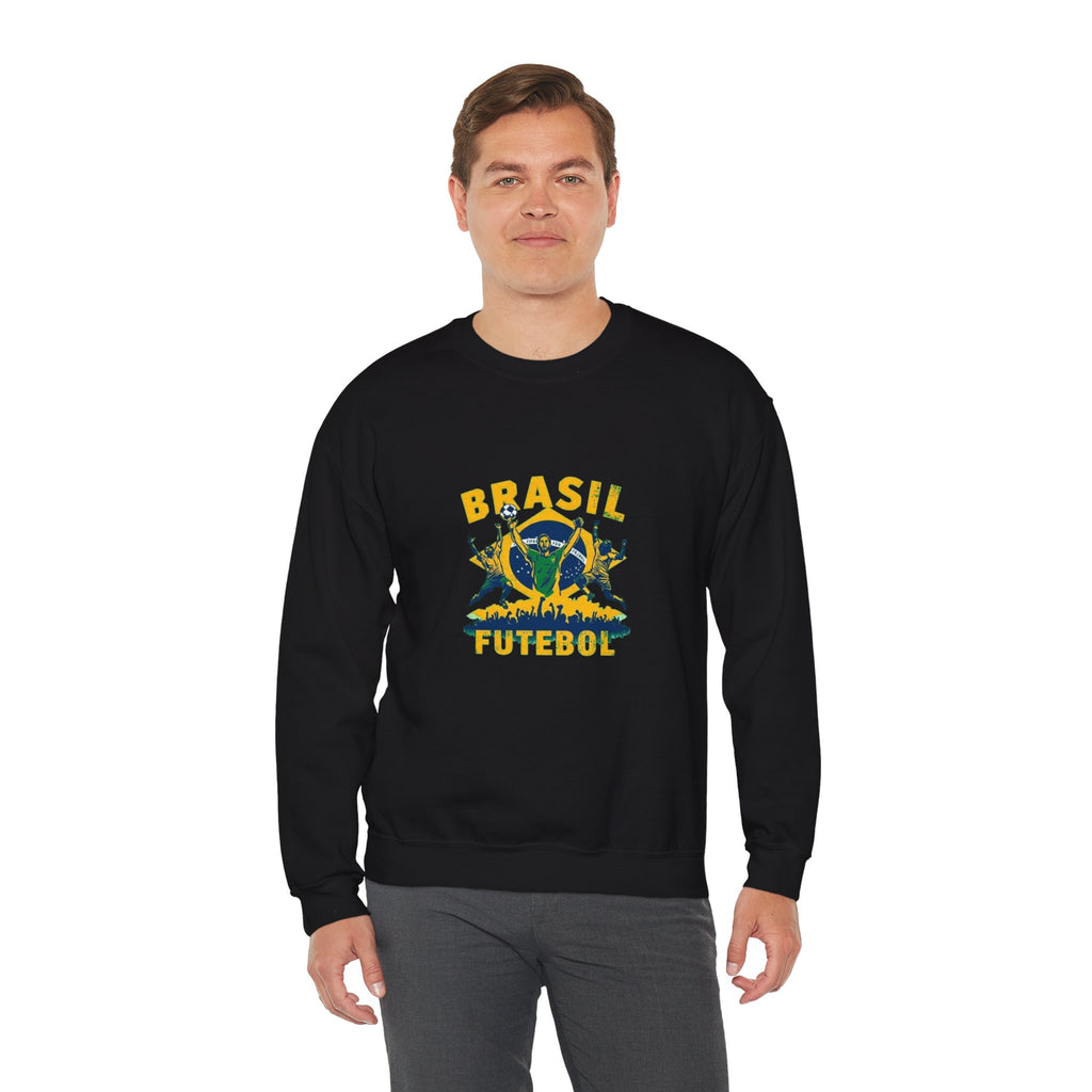 Brasil Futebol Crewneck Sweatshirt — Brazilian Soccer Graphic Pullover