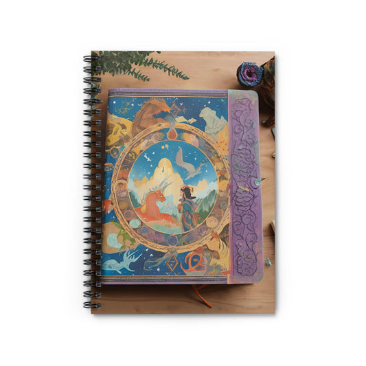 Fantasy Reader Spiral Notebook - Ruled Line, Reading Journal, Other Worldly, Notebook for Fantasy Lovers, Gifts for Bookworms