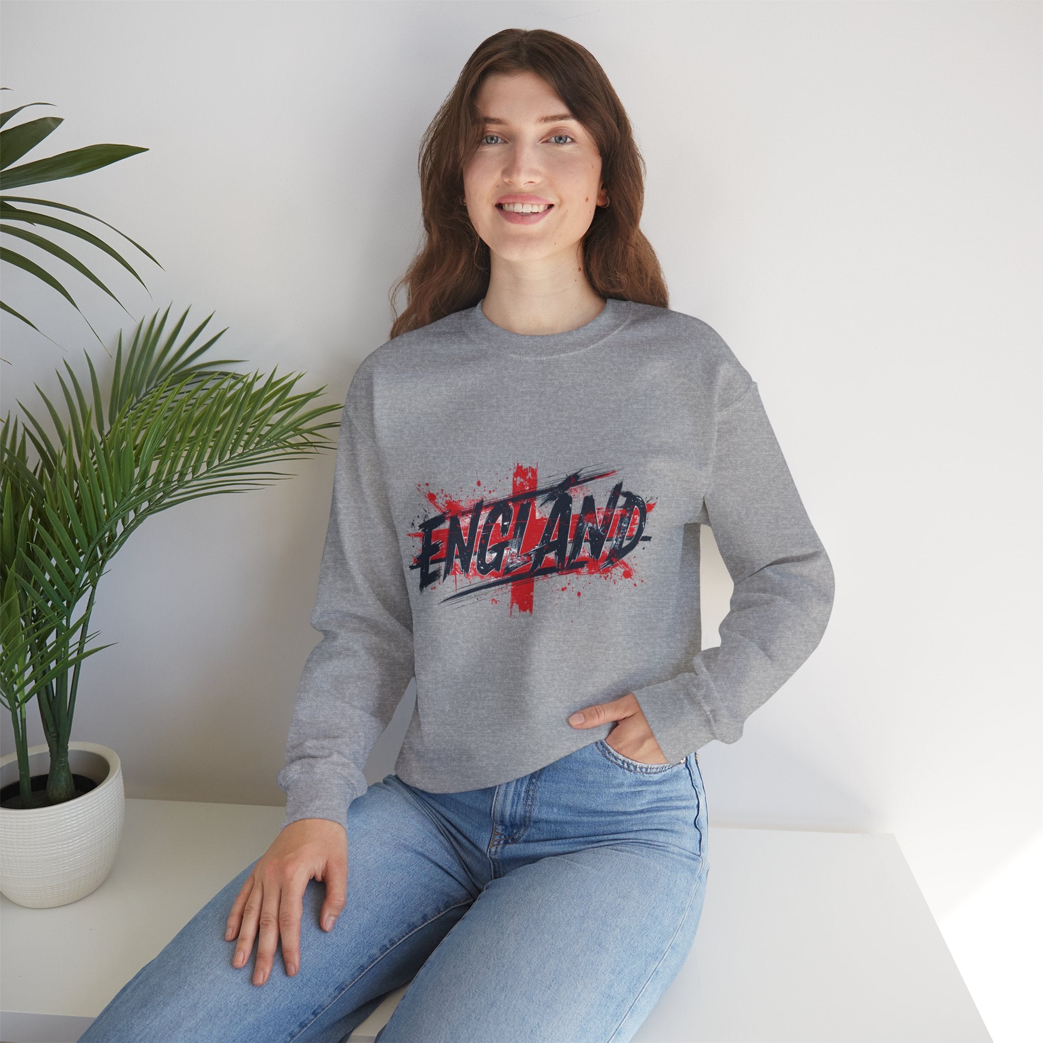 England Flag Grunge Sweatshirt