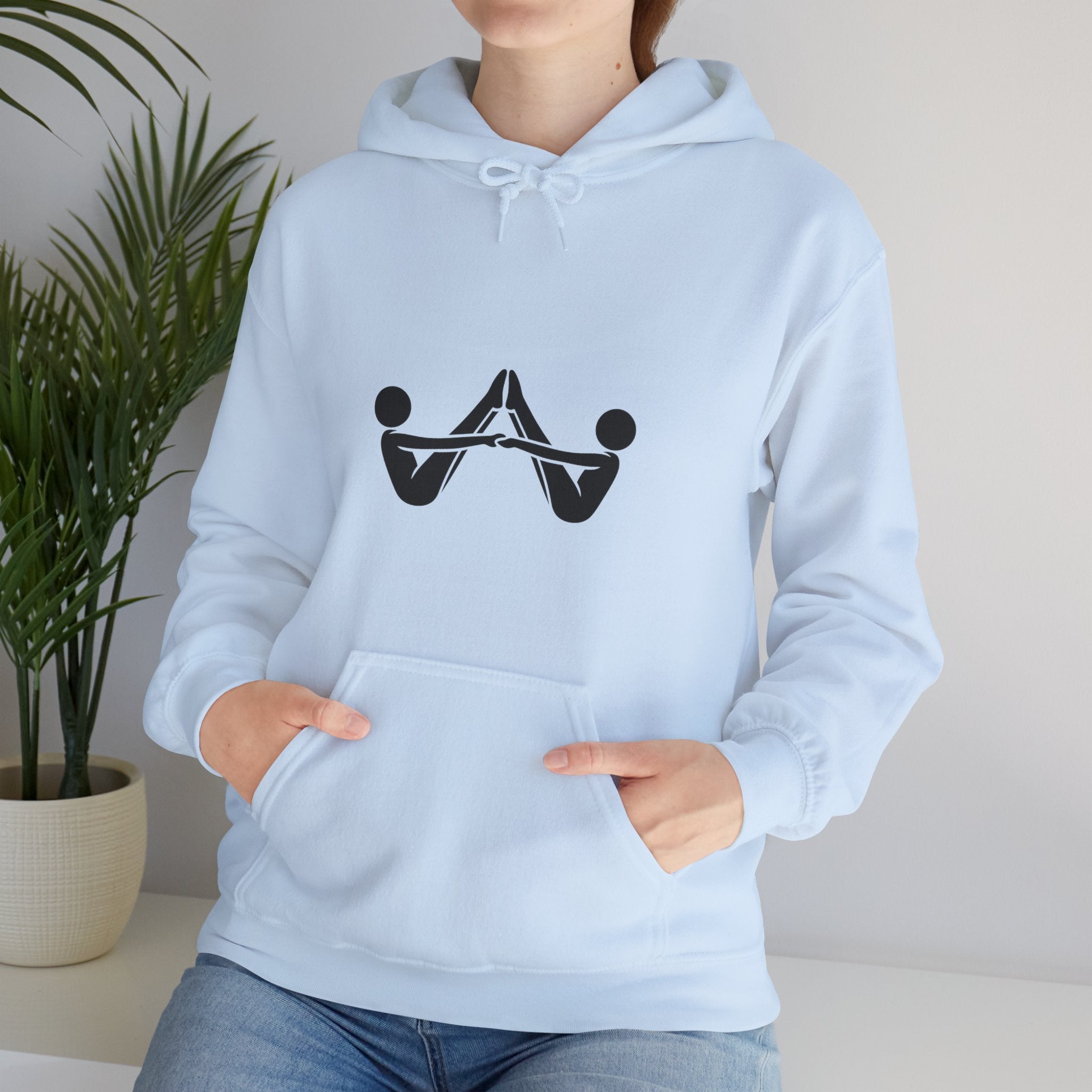 Hoodie — Minimalist Balance Symbol Pullover