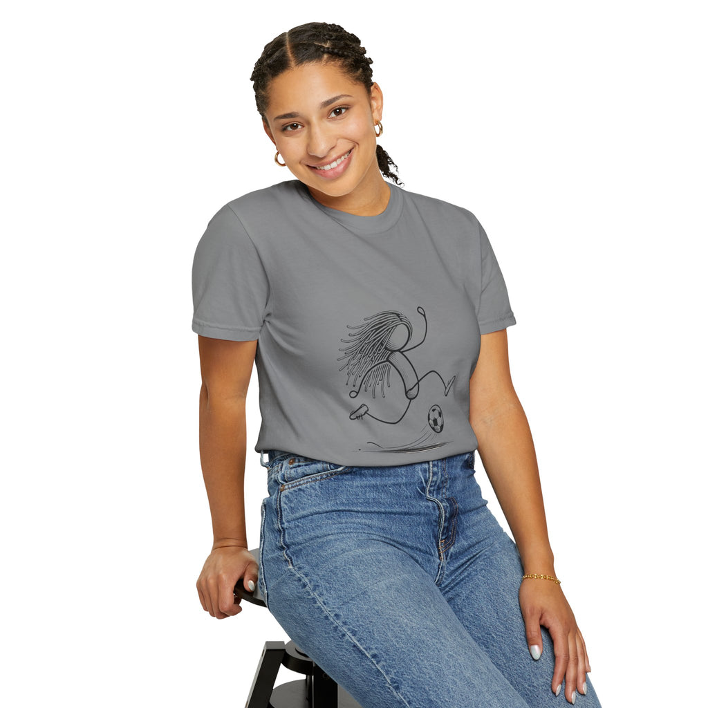 Soccer Girl Sketch T-Shirt