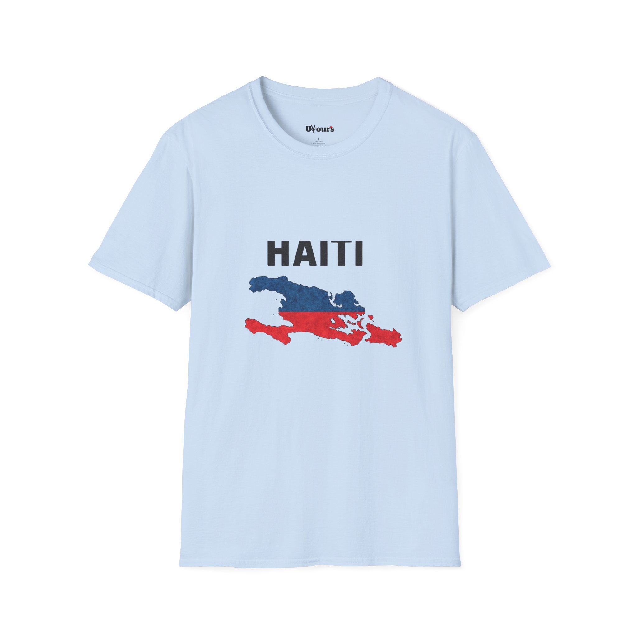 Haiti Flag Map T-Shirt — Patriotic Haiti Map Tee