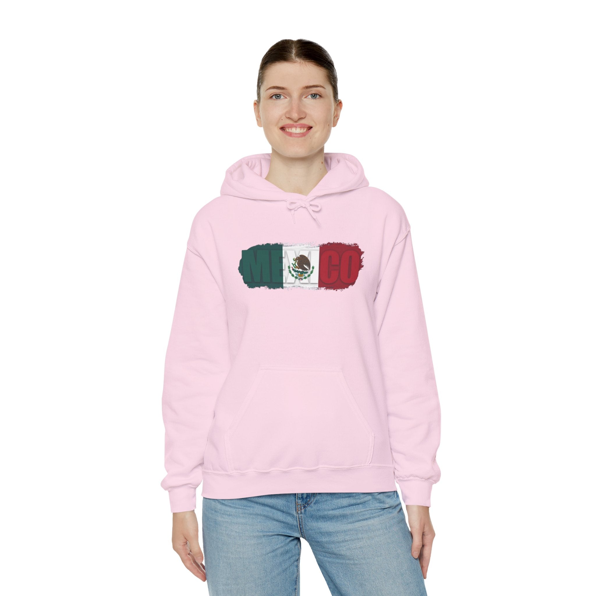 Mexico Flag Hoodie — Distressed Mexican Flag Graphic Pullover