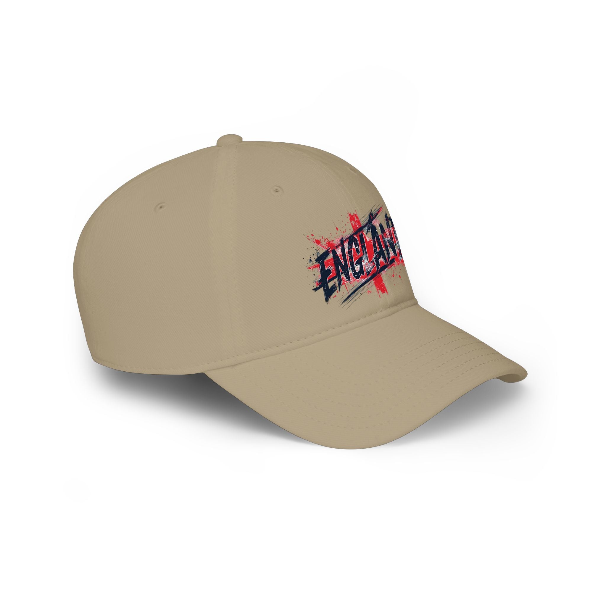 England Flag Baseball Cap – Grunge 'England' Logo Low Profile Hat, Patriotic Soccer Fan Gift