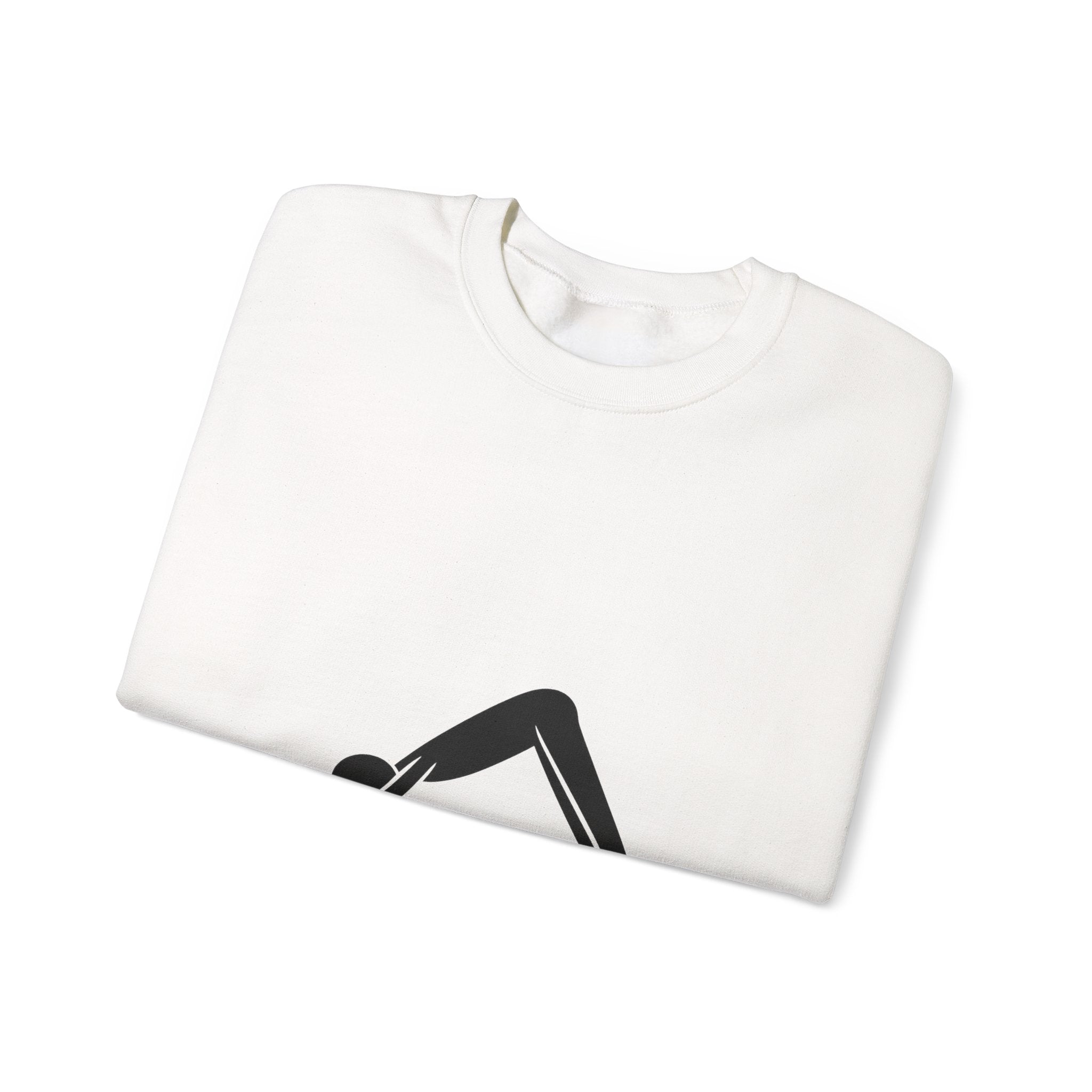 Yoga Downward Dog Crewneck Sweatshirt — Minimal Yoga Pose Pullover