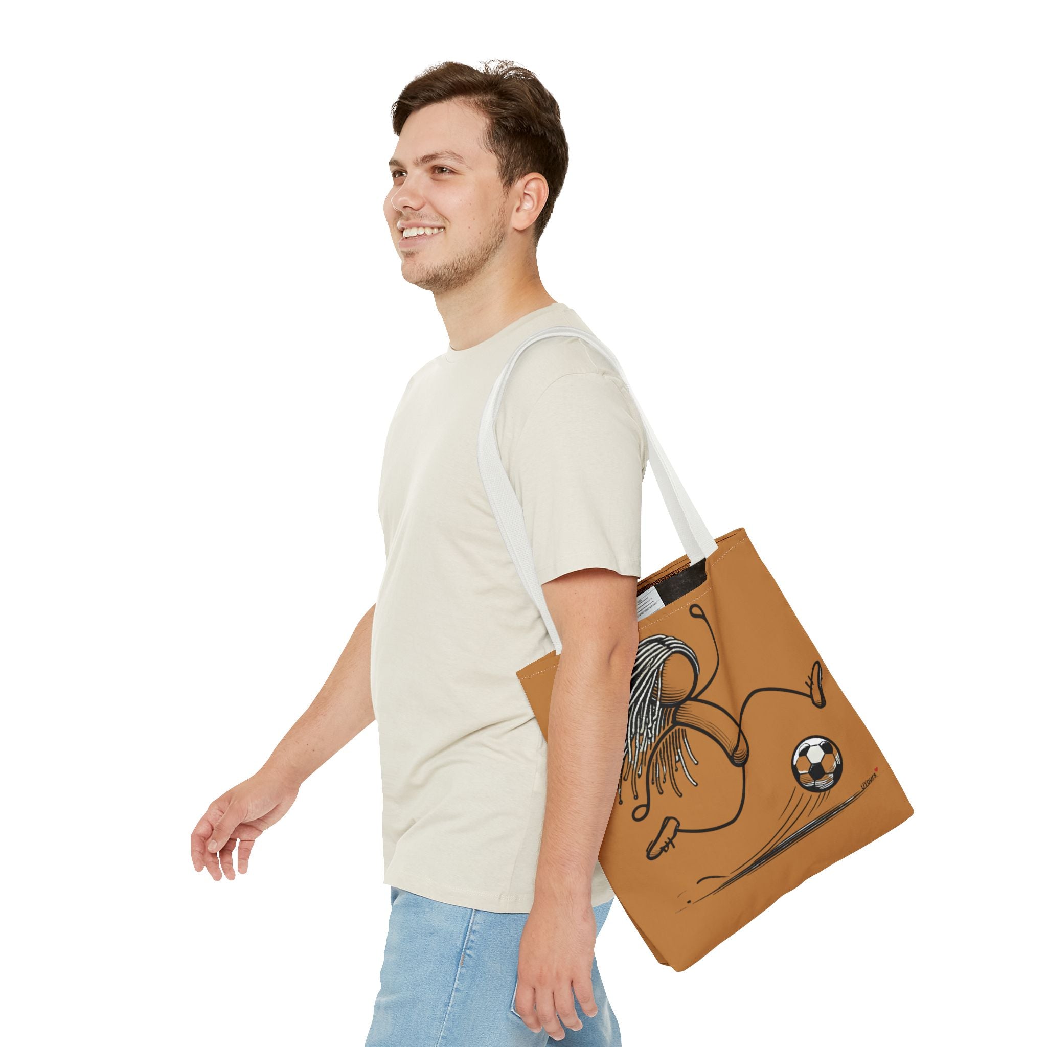 Soccer Girl Doodle Tote