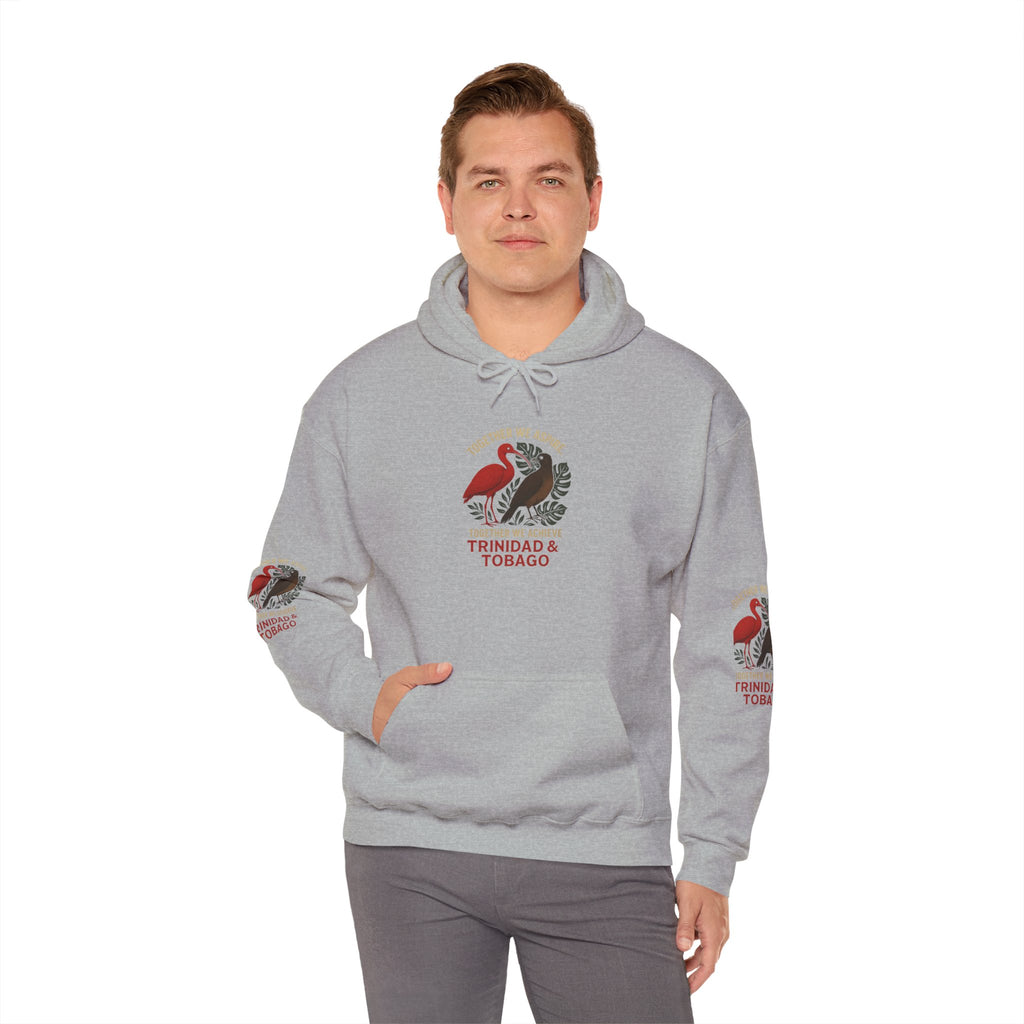 Trinidad & Tobago Flamingo Crest Hoodie | Island Pride Sweatshirt