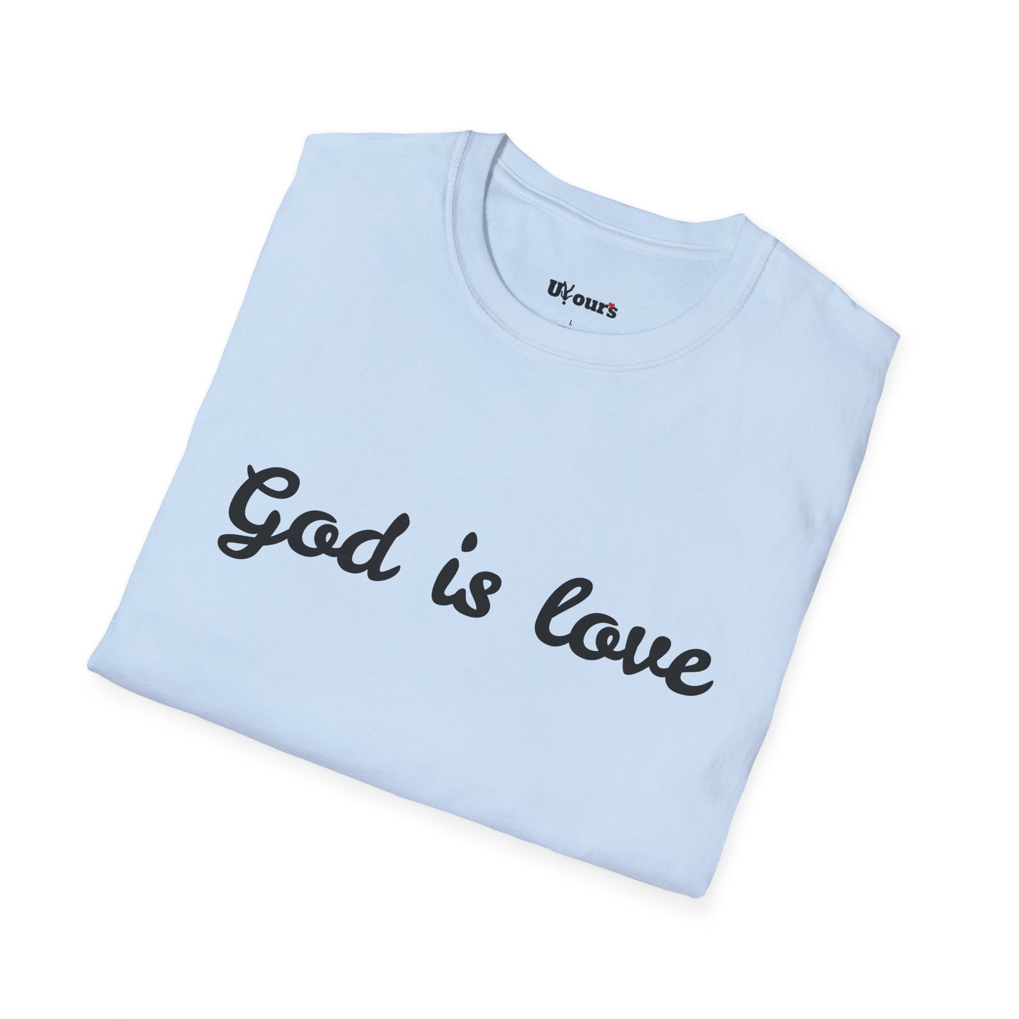 God is Love T-Shirt | Script Faith Christian Tee