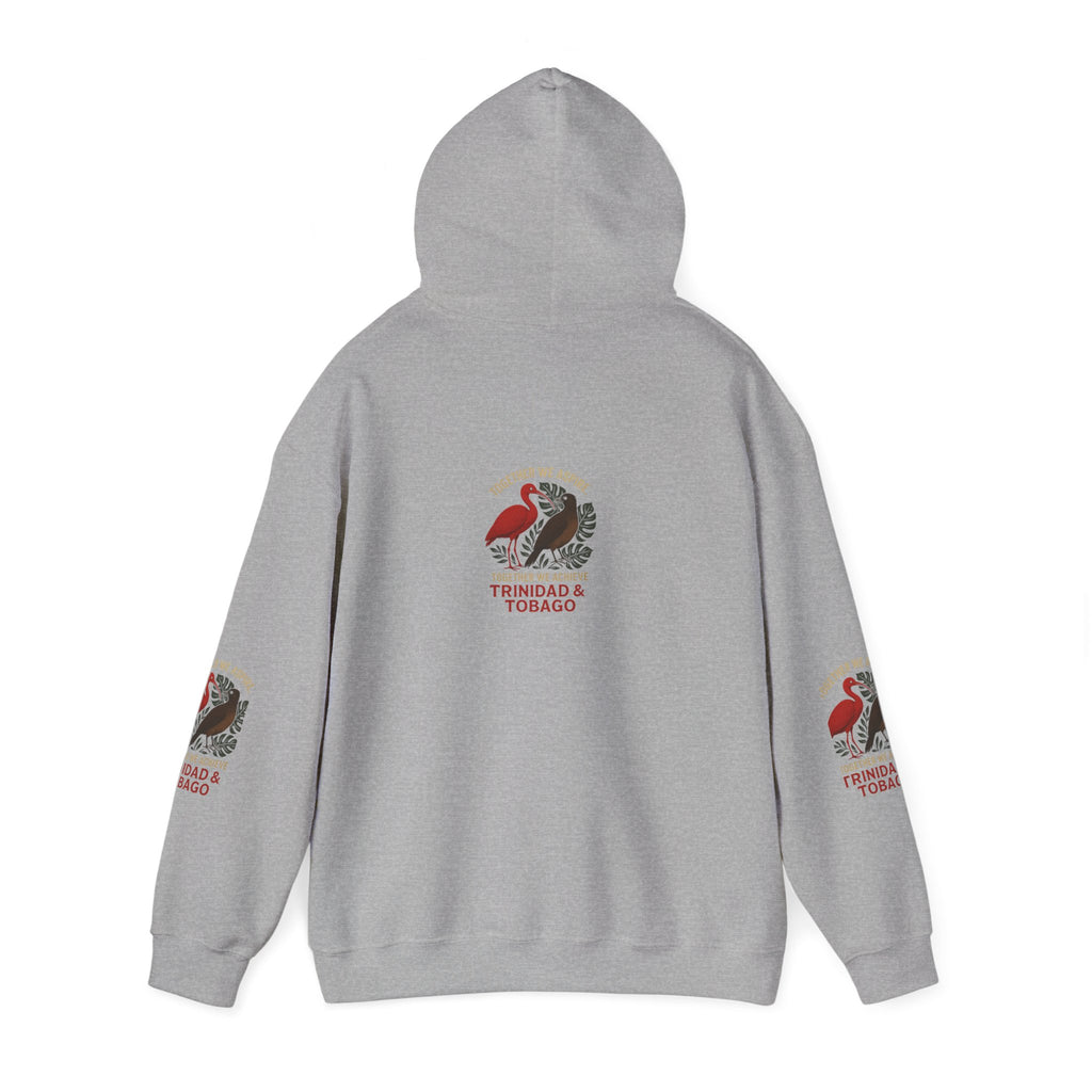 Trinidad & Tobago Flamingo Crest Hoodie | Island Pride Sweatshirt