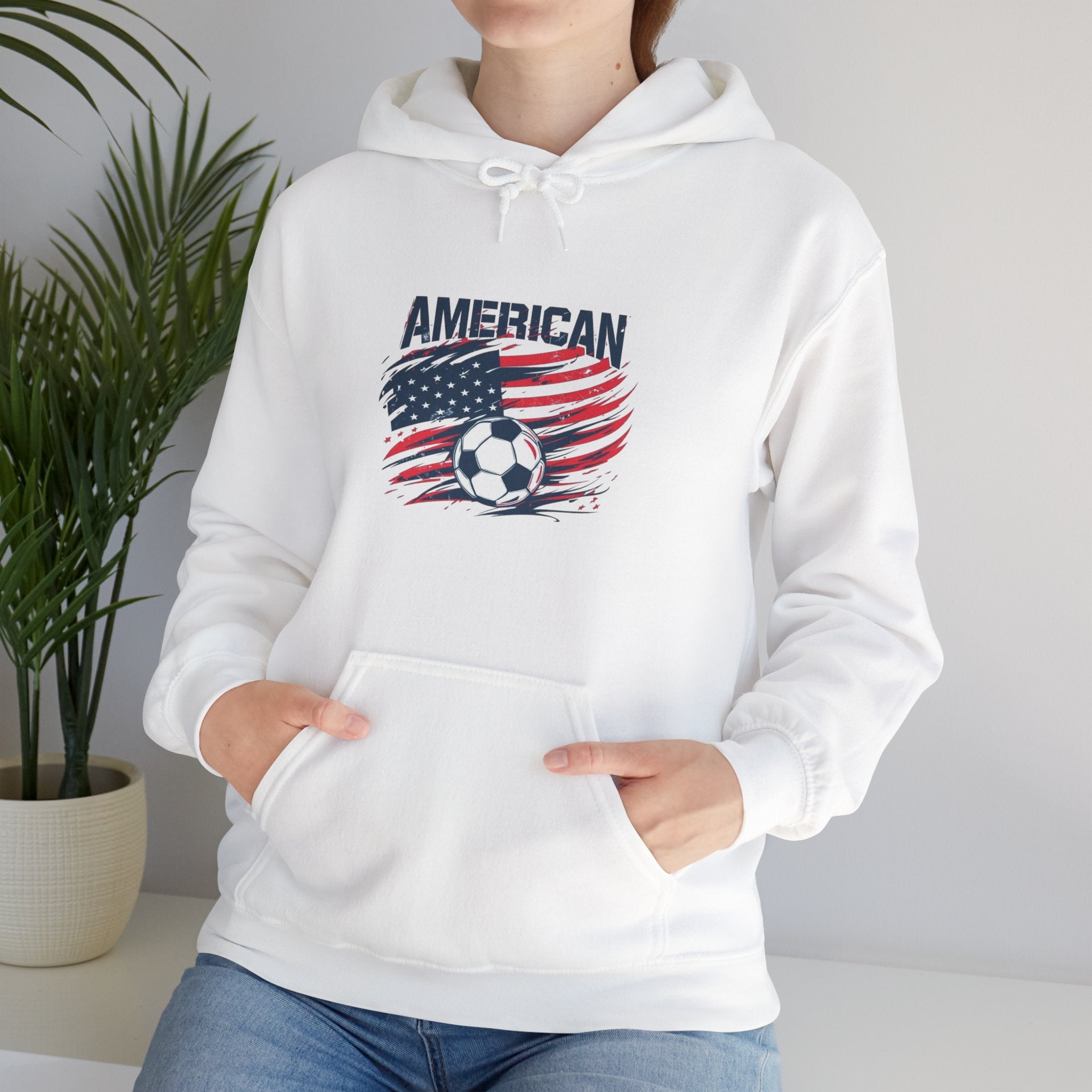 American Flag Soccer Hoodie — USA Soccer Team Pullover