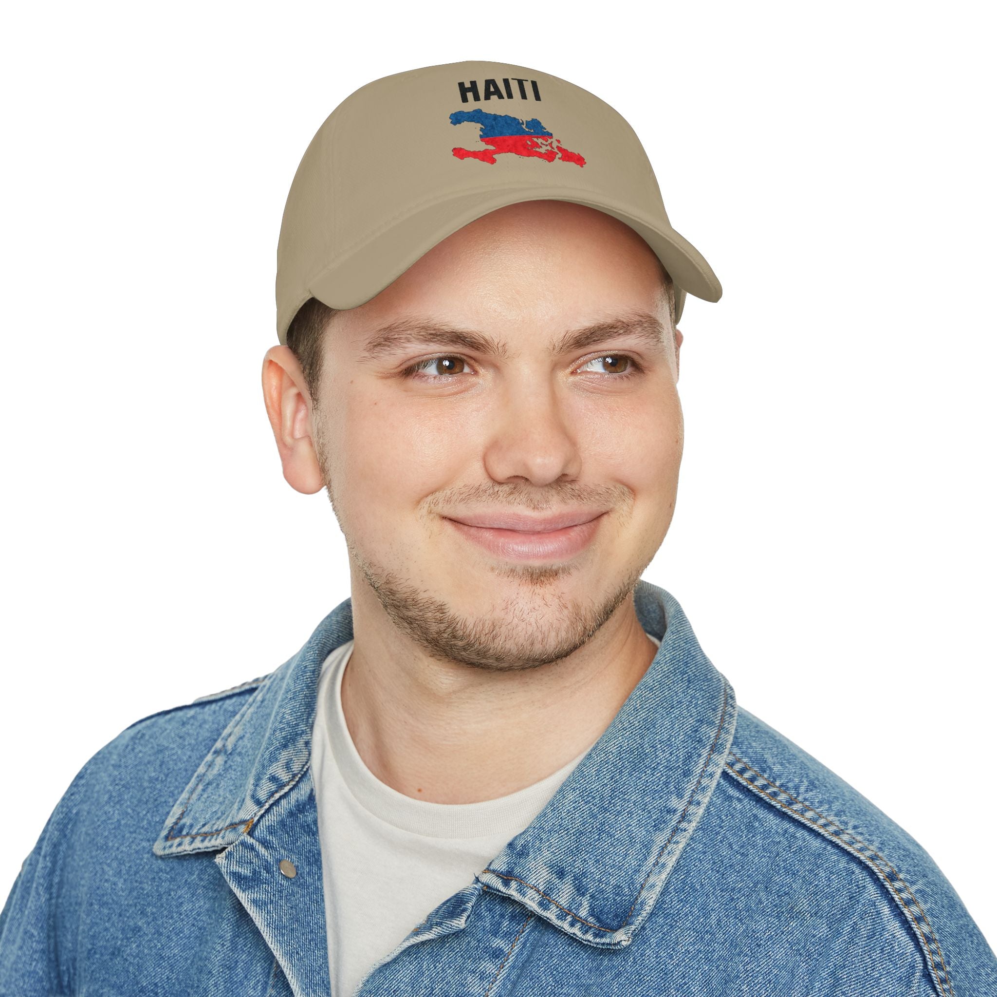 Haiti Flag Map Baseball Cap — Haitian Pride Low Profile Hat