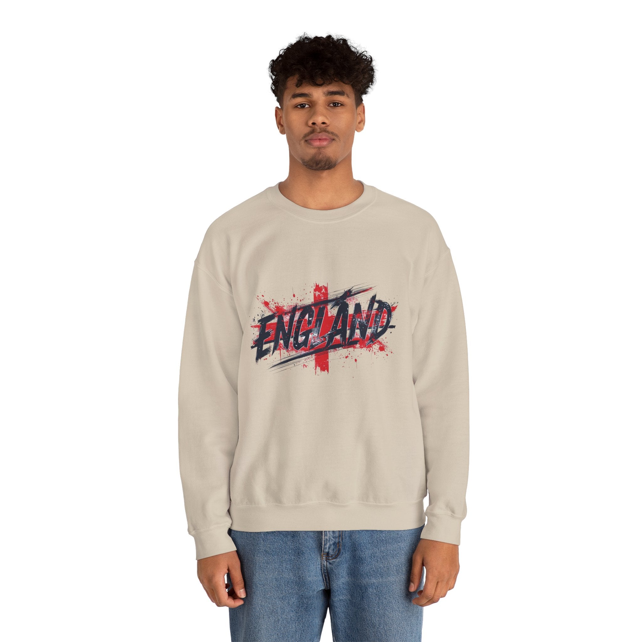England Flag Grunge Sweatshirt