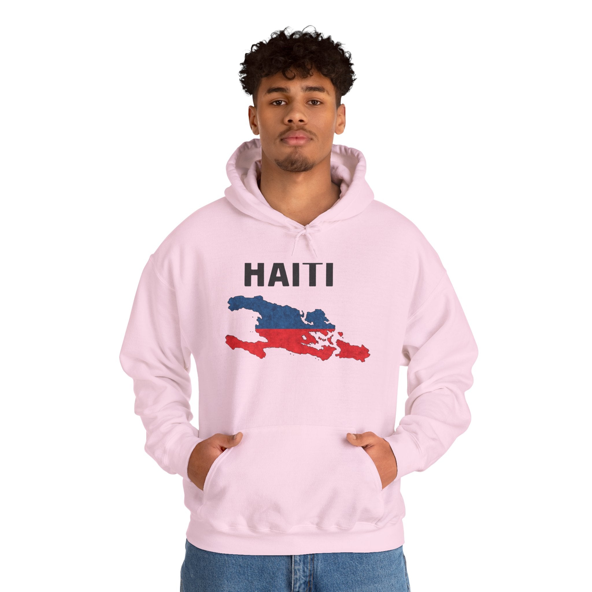 Haiti Map Hoodie – Patriotic Haiti Flag Map Sweatshirt