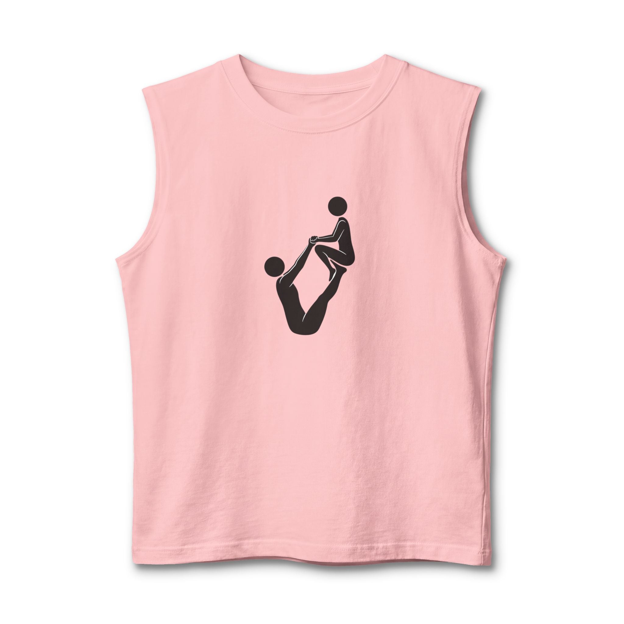 Acro Yoga Pose Muscle Tank — Partner Acrobatics Graphic Tank Top
