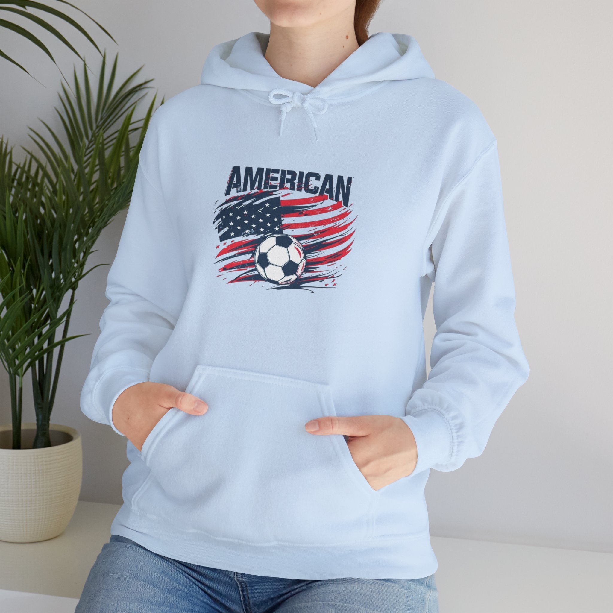 American Flag Soccer Hoodie — USA Soccer Team Pullover