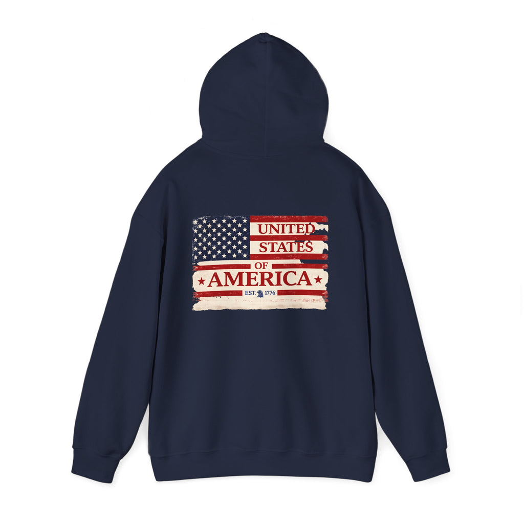 United States of America flag Hoodie | Vintage American flag sweatshirt
