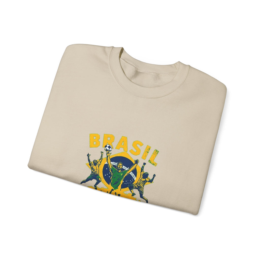 Brasil Futebol Crewneck Sweatshirt — Brazilian Soccer Graphic Pullover