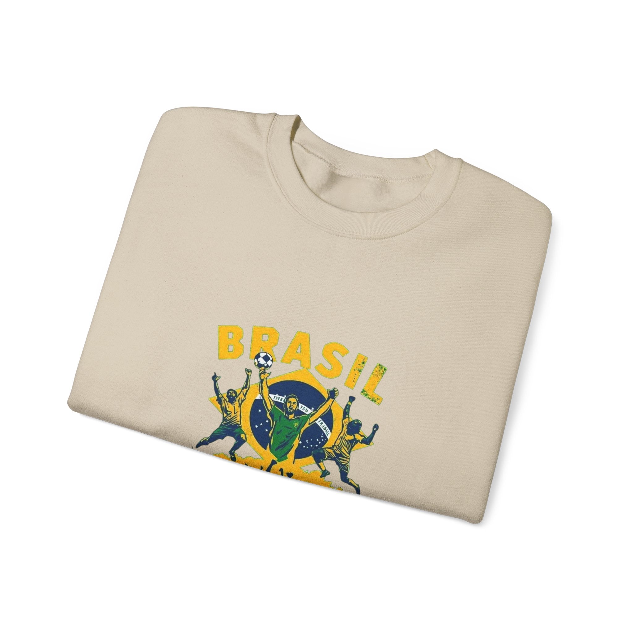 Brasil Futebol Crewneck Sweatshirt — Brazilian Soccer Graphic Pullover