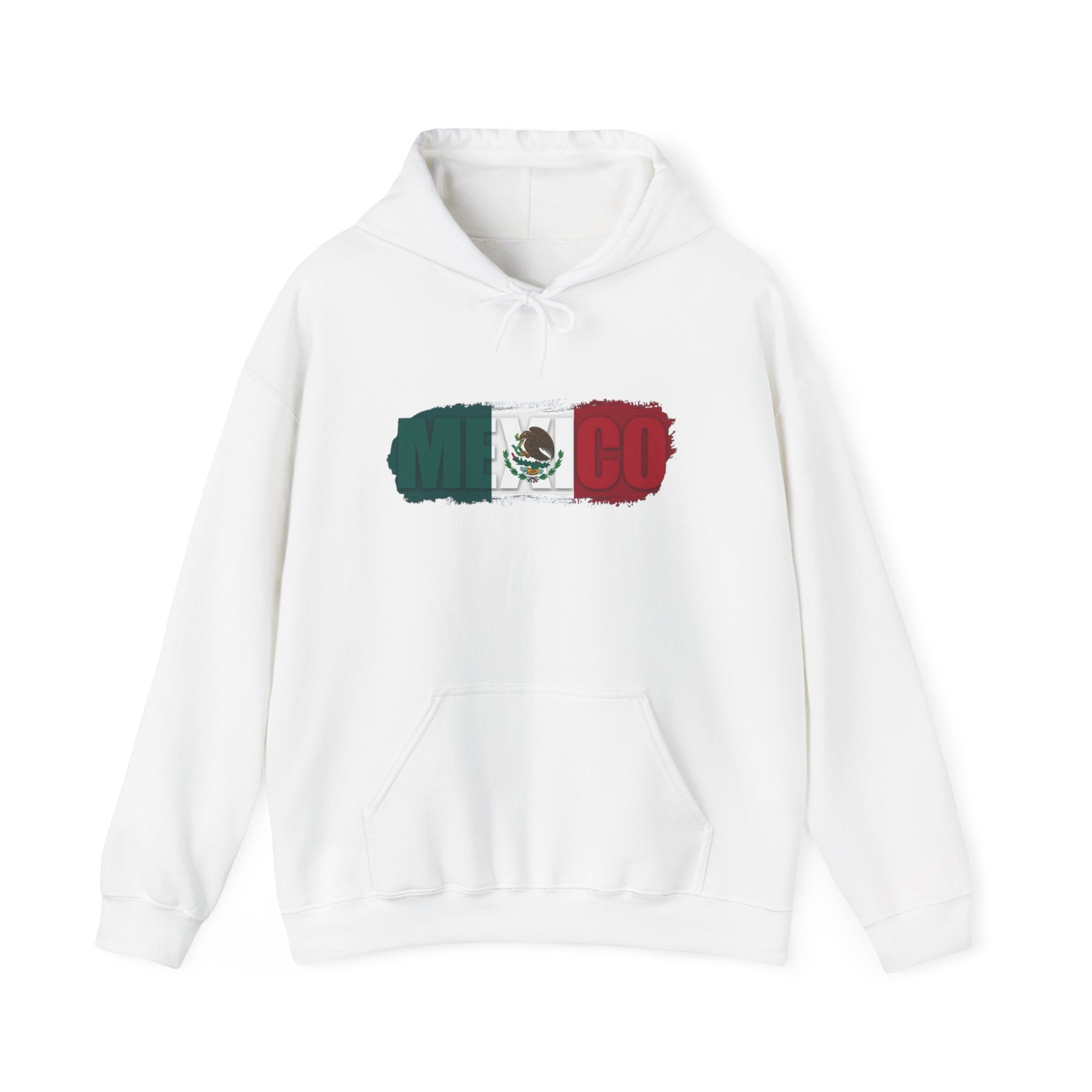 Mexico Flag Hoodie — Distressed Mexican Flag Graphic Pullover