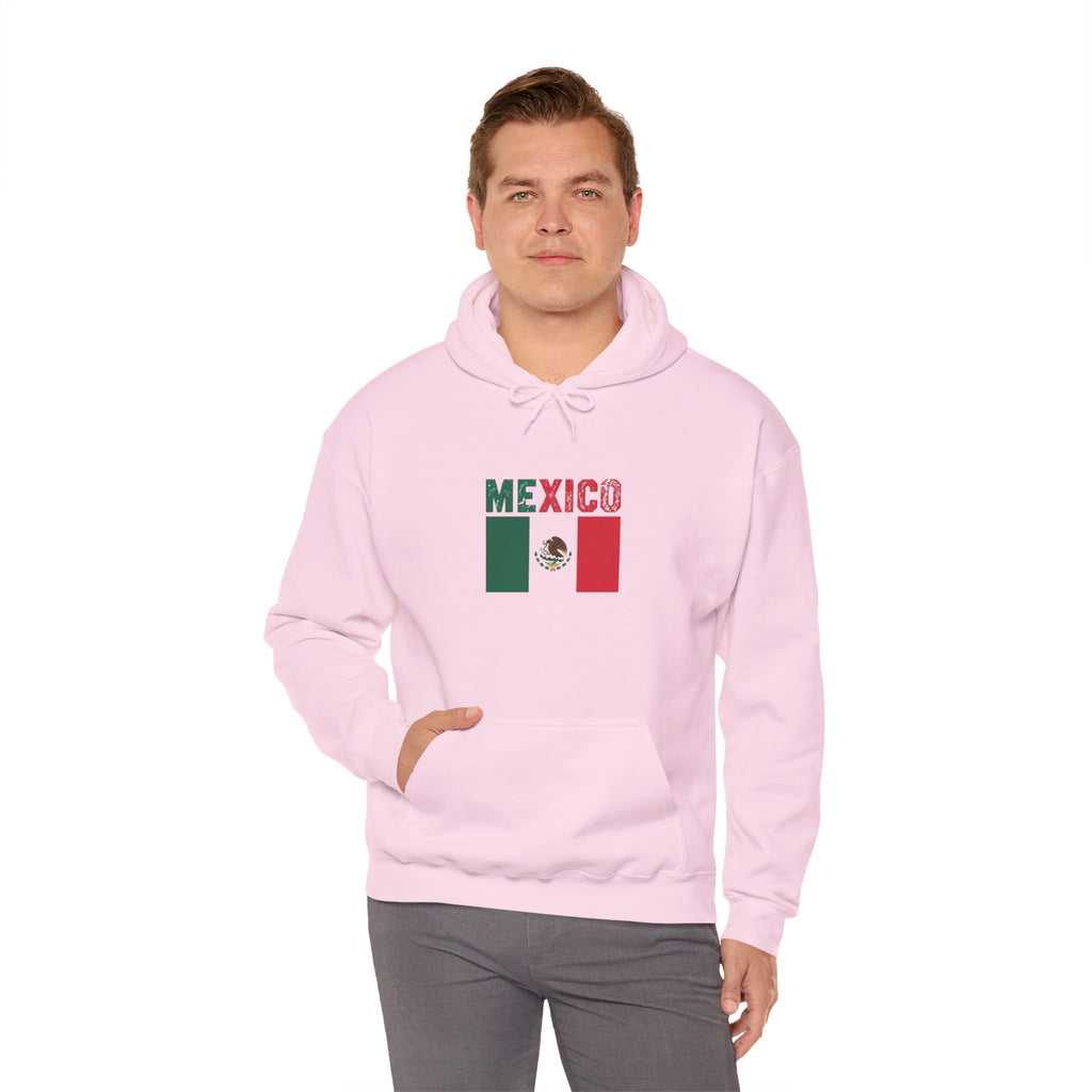 Mexico Flag Hoodie - Mexican Pride Pullover with National Emblem